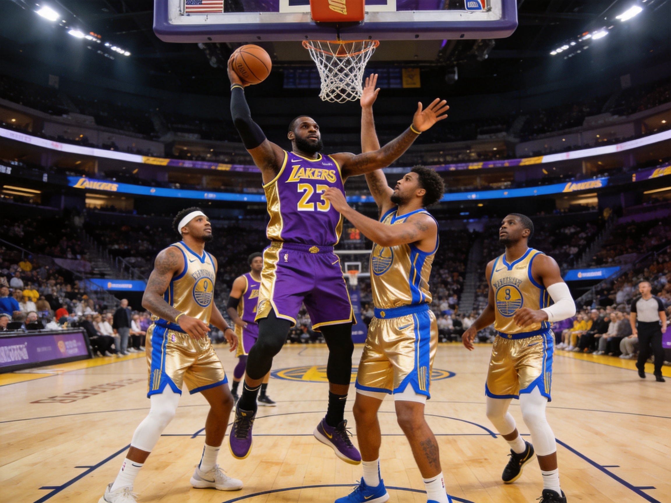 NBA季后赛战报湖人击败勇士